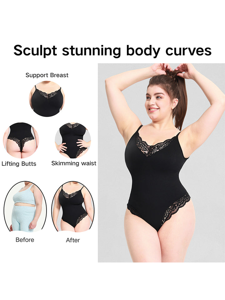 Seamless Sculpting Bodysuit for Women -  Full-Body Compression
