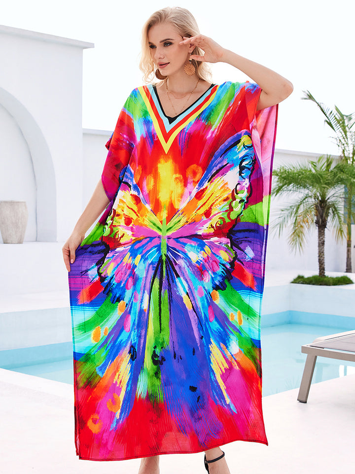 Stylish Flowy Beach Cover Up Robe - UPF 50+ Sun Protection