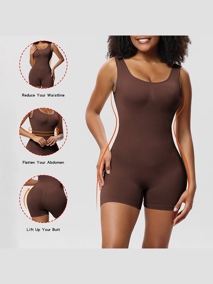 Seamless Sculpting Bodysuit for Women -  Full-Body Compression
