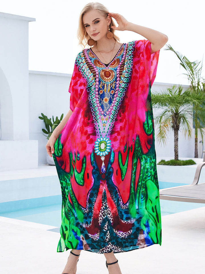 Stylish Flowy Beach Cover Up Robe - UPF 50+ Sun Protection