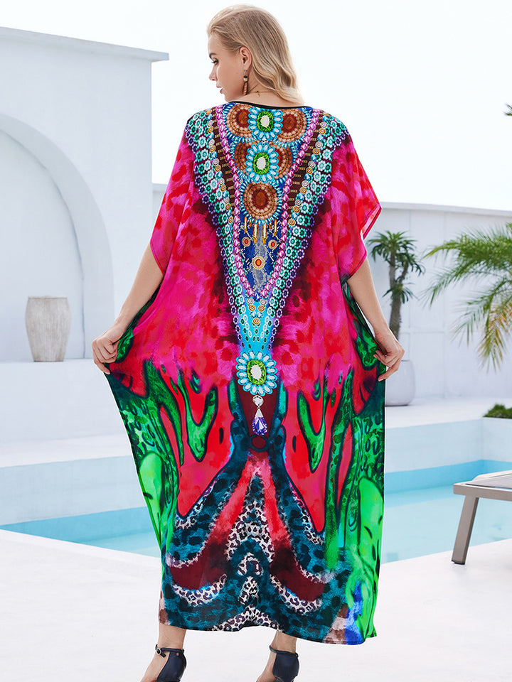 Stylish Flowy Beach Cover Up Robe - UPF 50+ Sun Protection