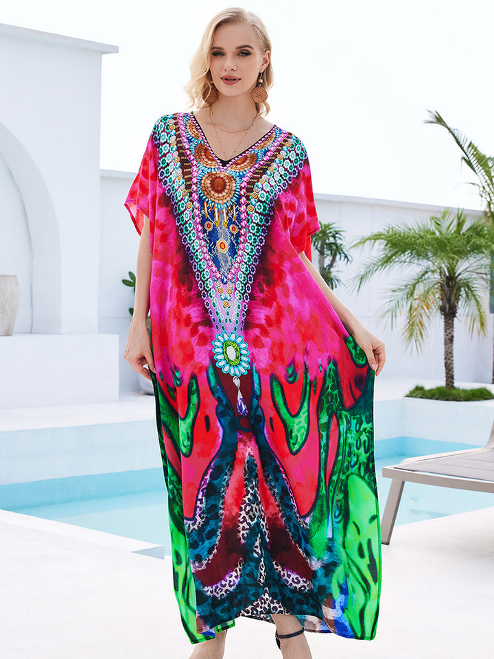 Stylish Flowy Beach Cover Up Robe - UPF 50+ Sun Protection