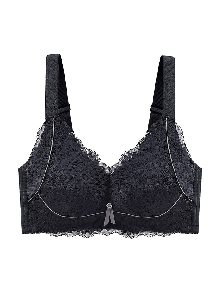 Full Lace Breathable Minimizer Wireless Bra