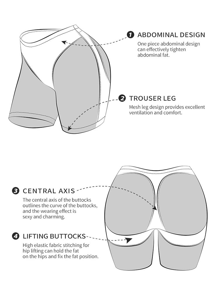 Breathable Butt Lifting Shapewear Shorts