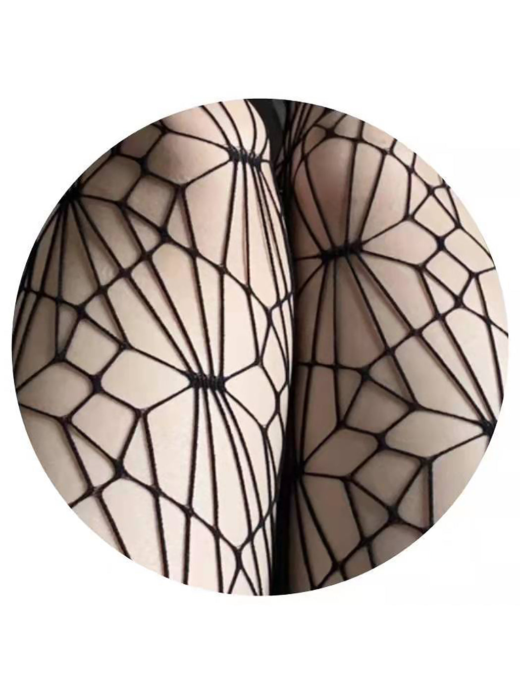 Women's Sexy Fishnet Suspender Pantyhose with Hollow Irregular Holes