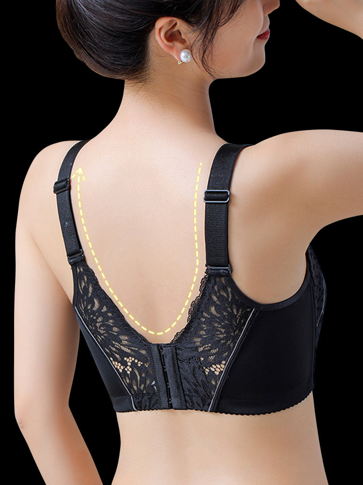 Full Lace Breathable Minimizer Wireless Bra