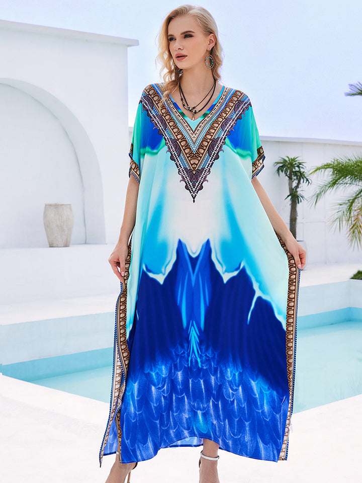 Stylish Flowy Beach Cover Up Robe - UPF 50+ Sun Protection