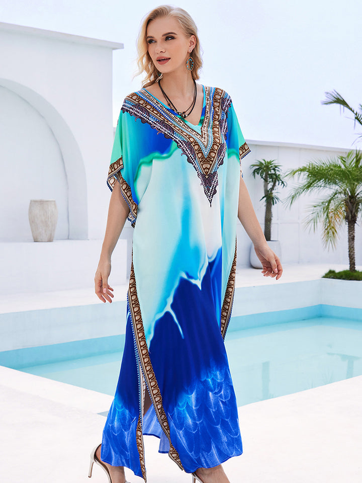 Stylish Flowy Beach Cover Up Robe - UPF 50+ Sun Protection