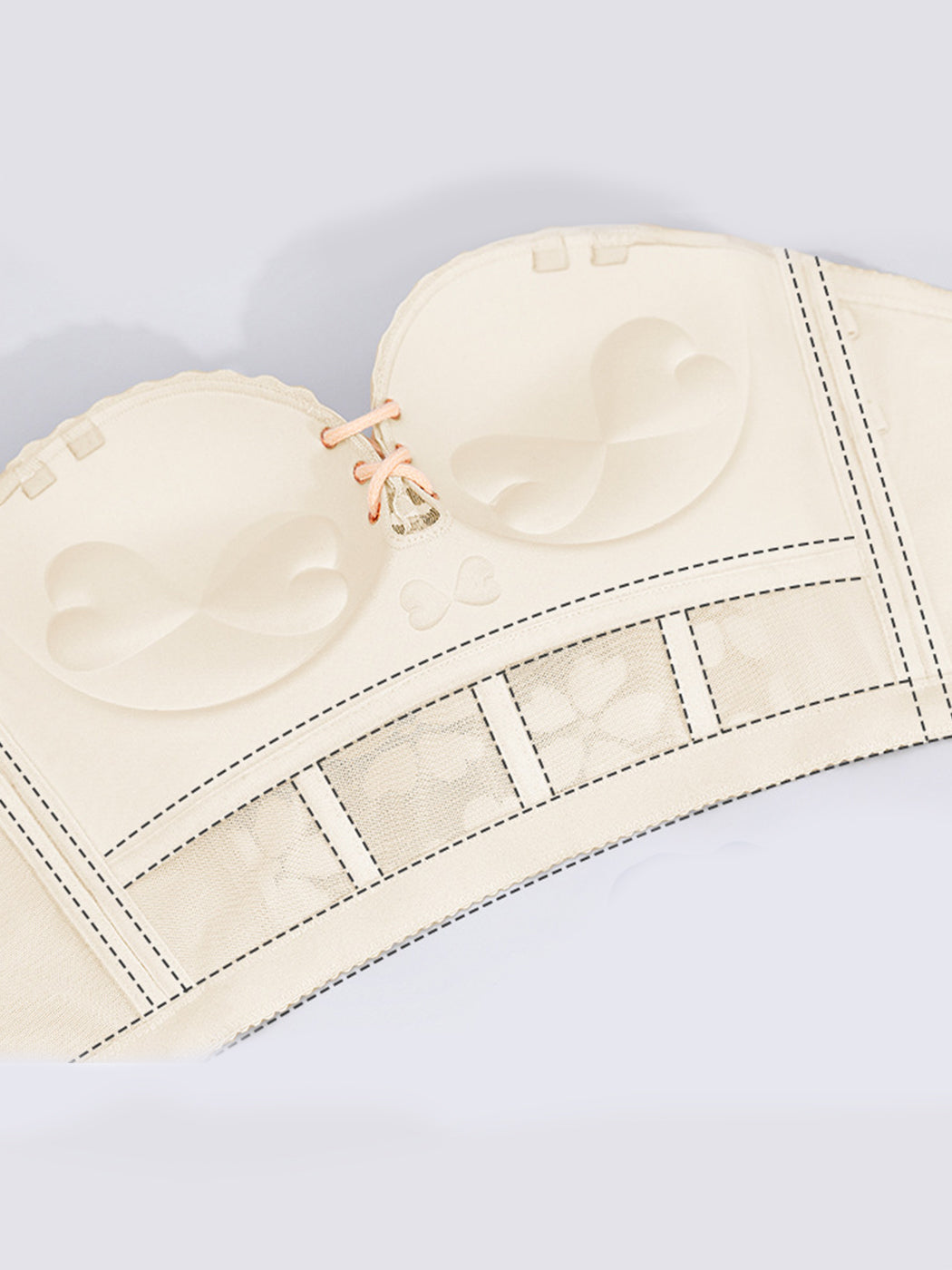 Invisible Push-Up Wire-Free Back-Smoothing Strapless Bra