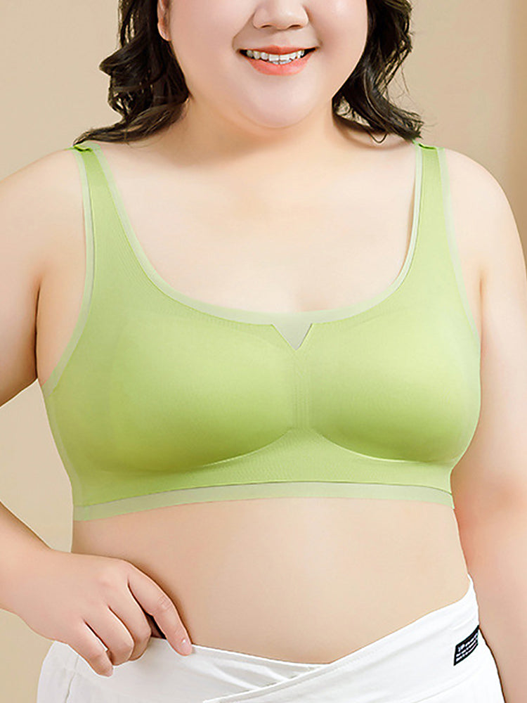 Plus Size Seamless Sports Wirless Vest Bras