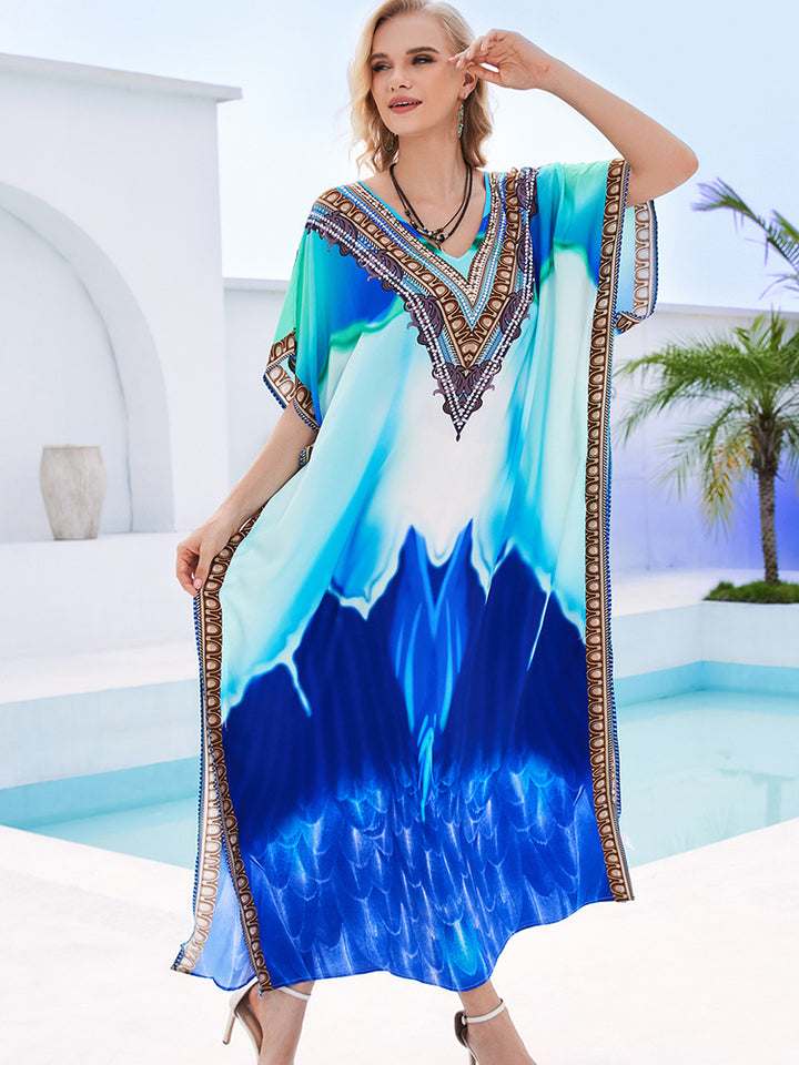 Stylish Flowy Beach Cover Up Robe - UPF 50+ Sun Protection