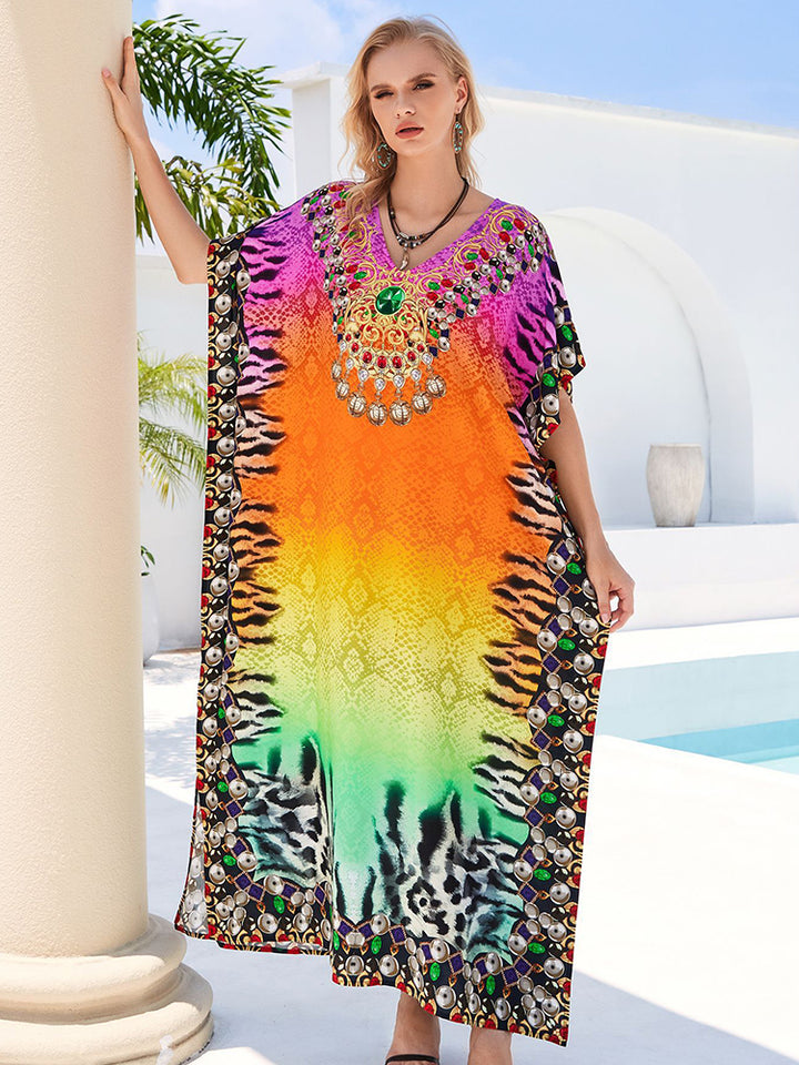 Stylish Flowy Beach Cover Up Robe - UPF 50+ Sun Protection