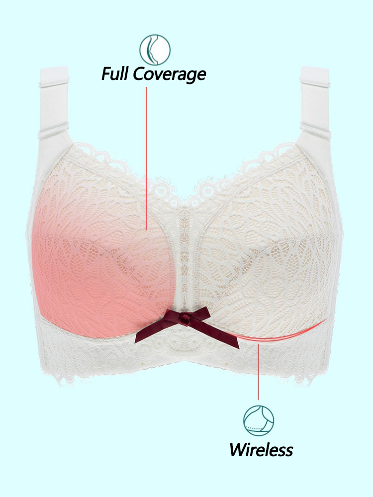 Lace Full Coverage Wireless Minimizer Bras