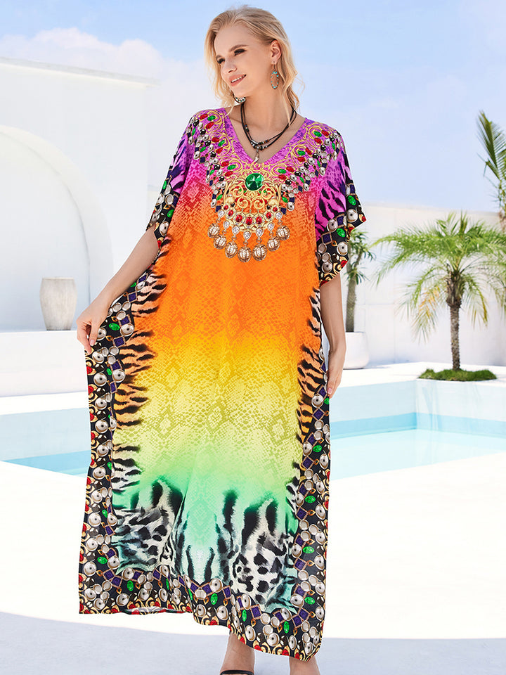 Stylish Flowy Beach Cover Up Robe - UPF 50+ Sun Protection