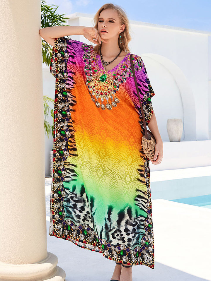 Stylish Flowy Beach Cover Up Robe - UPF 50+ Sun Protection