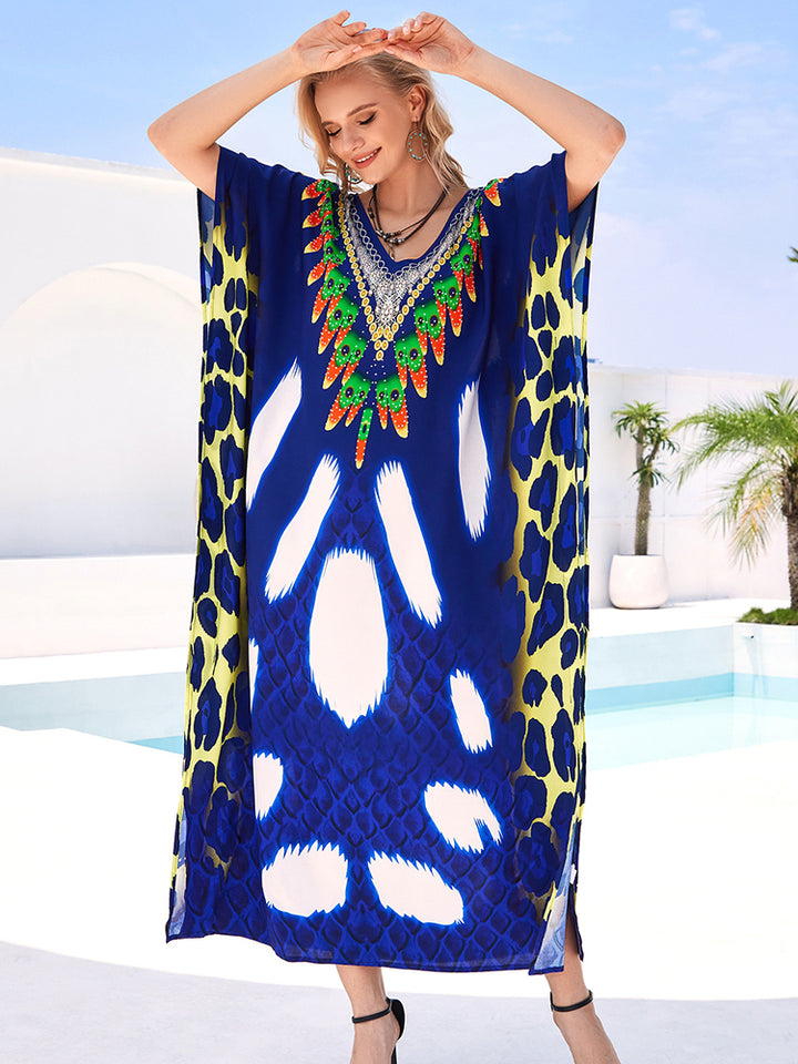 Stylish Flowy Beach Cover Up Robe - UPF 50+ Sun Protection