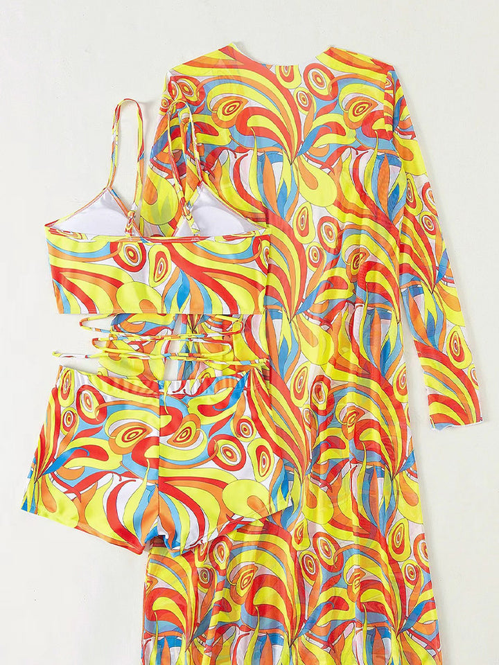 Women's Sexy 3-Piece European Swimwear Set