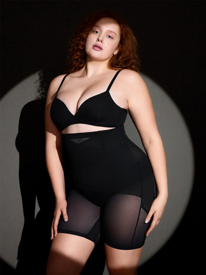 Plus Size High-Waisted Postpartum Shaping Shorts for Women
