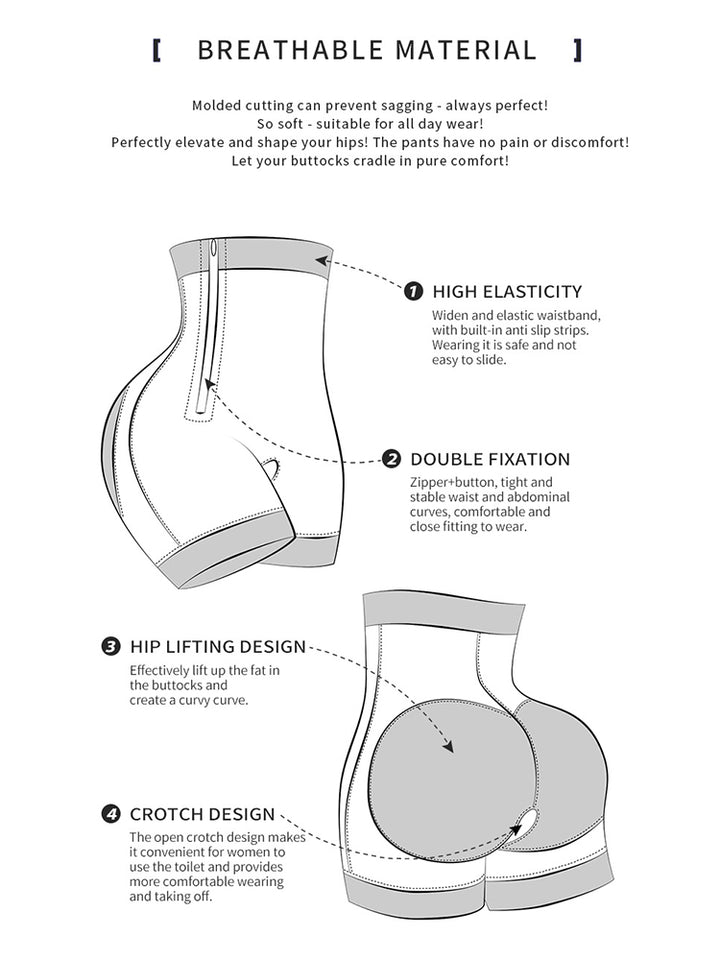 Plus Size Waist-Cinching Butt-Lifting Shaping Shorts