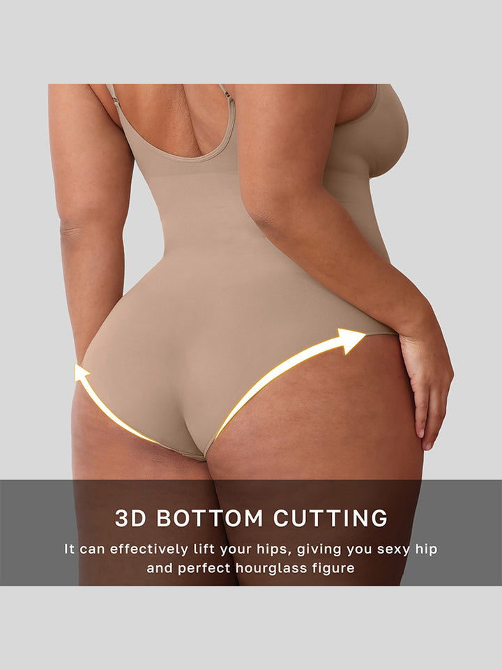 High-Compression Strappy Sculpting Bodysuit for Women