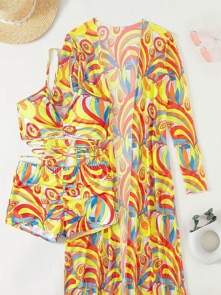 Women's Sexy 3-Piece European Swimwear Set