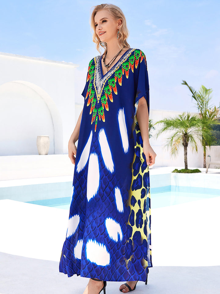 Stylish Flowy Beach Cover Up Robe - UPF 50+ Sun Protection