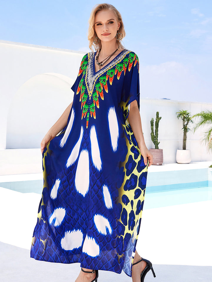 Stylish Flowy Beach Cover Up Robe - UPF 50+ Sun Protection