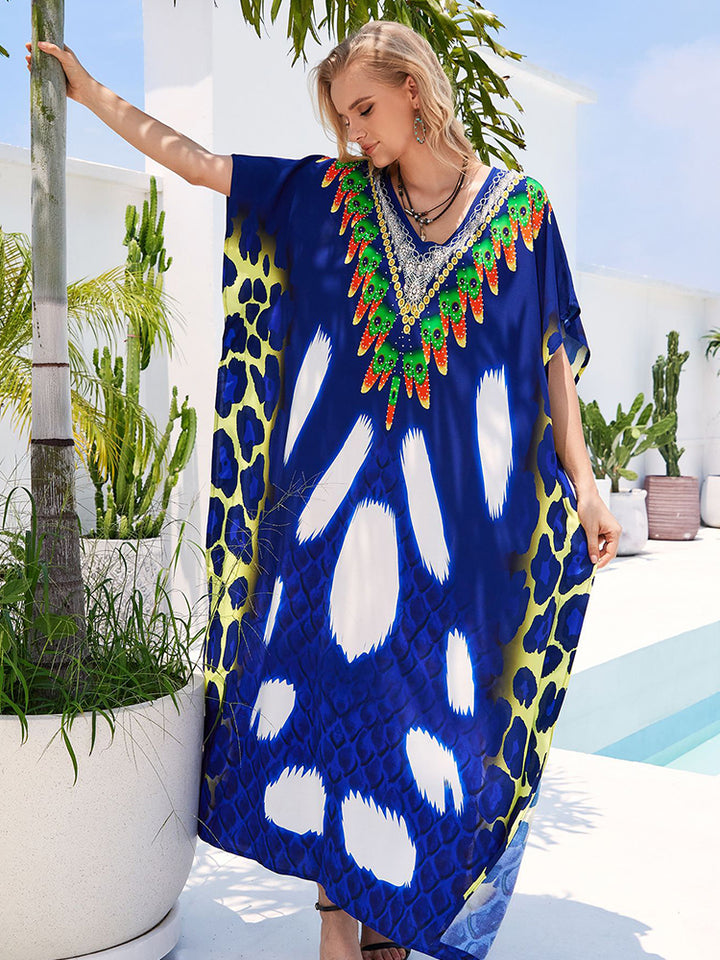 Stylish Flowy Beach Cover Up Robe - UPF 50+ Sun Protection