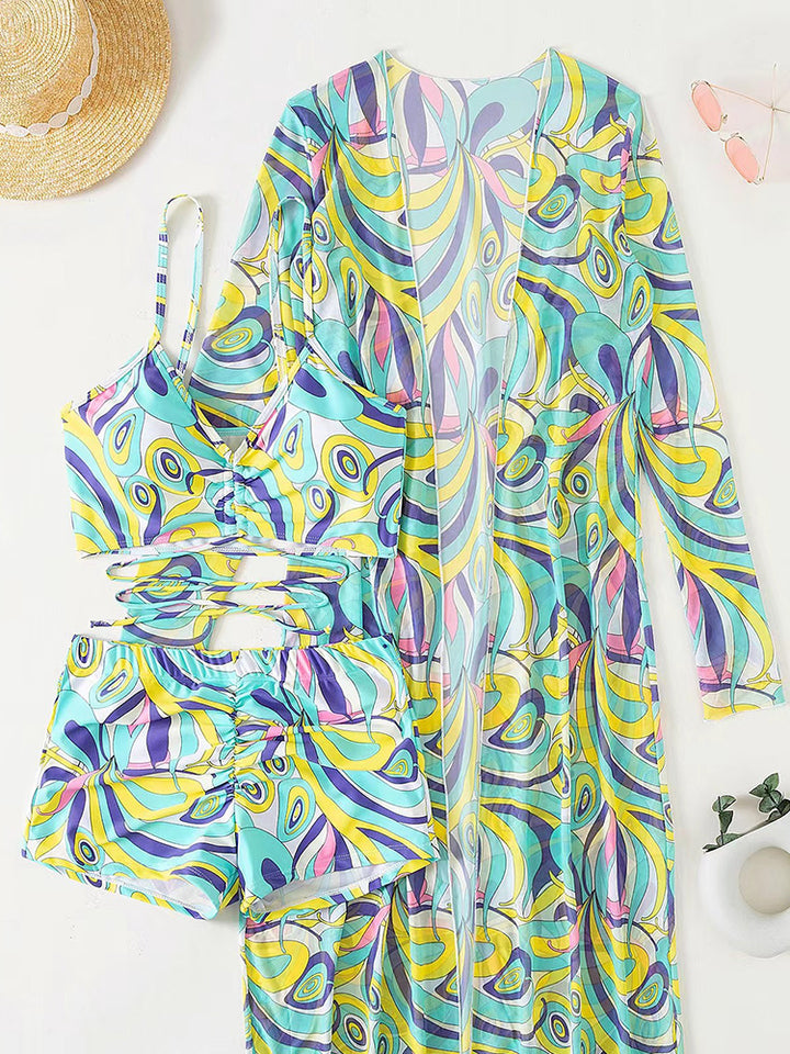 Women's Sexy 3-Piece European Swimwear Set