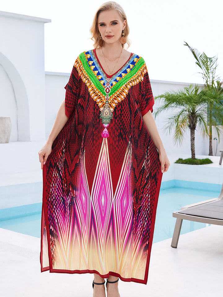 Stylish Flowy Beach Cover Up Robe - UPF 50+ Sun Protection