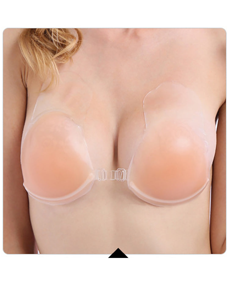 Sticky Adhesive Silicone Push Up Invisible Lifting Strapless Bra
