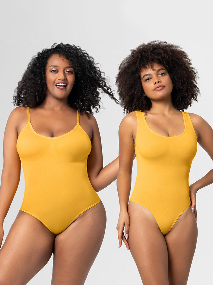 Slim Fit Seamless Tummy Control Thong Bodysuit Shapewear