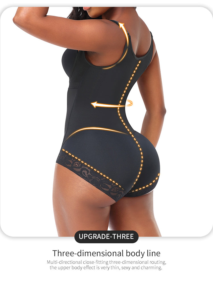 Zipper Tummy Control Back Support Body Shapewear