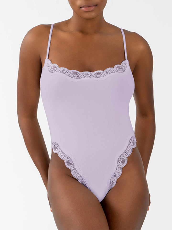 Seductive Lace Strap Bodysuit for Women