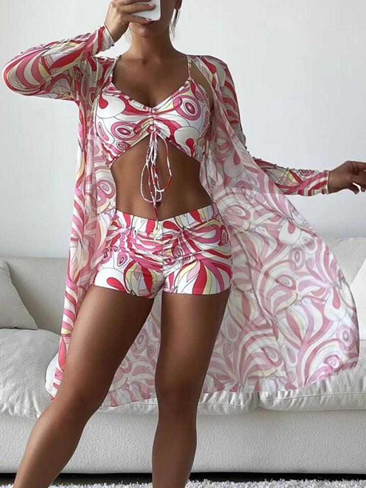Women's Sexy 3-Piece European Swimwear Set