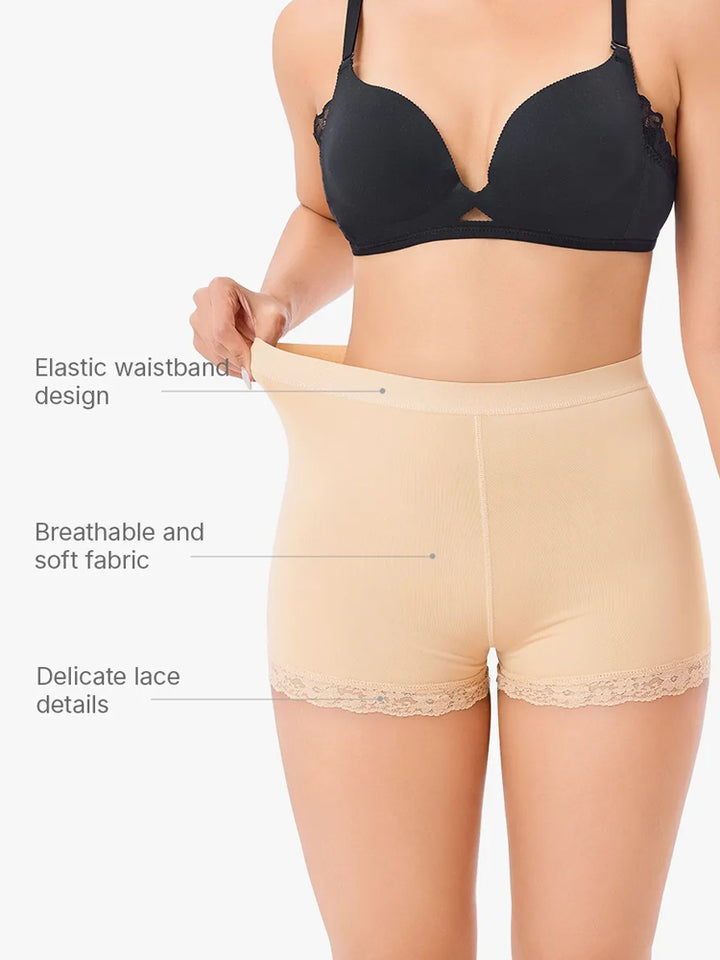 Plus Size Lace-Trimmed Sculpting Panty for Women