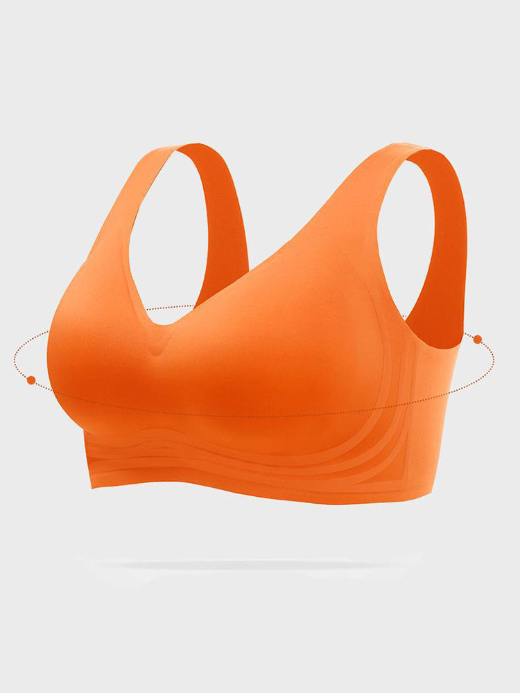 Seamless V-Neck Wireless Bras