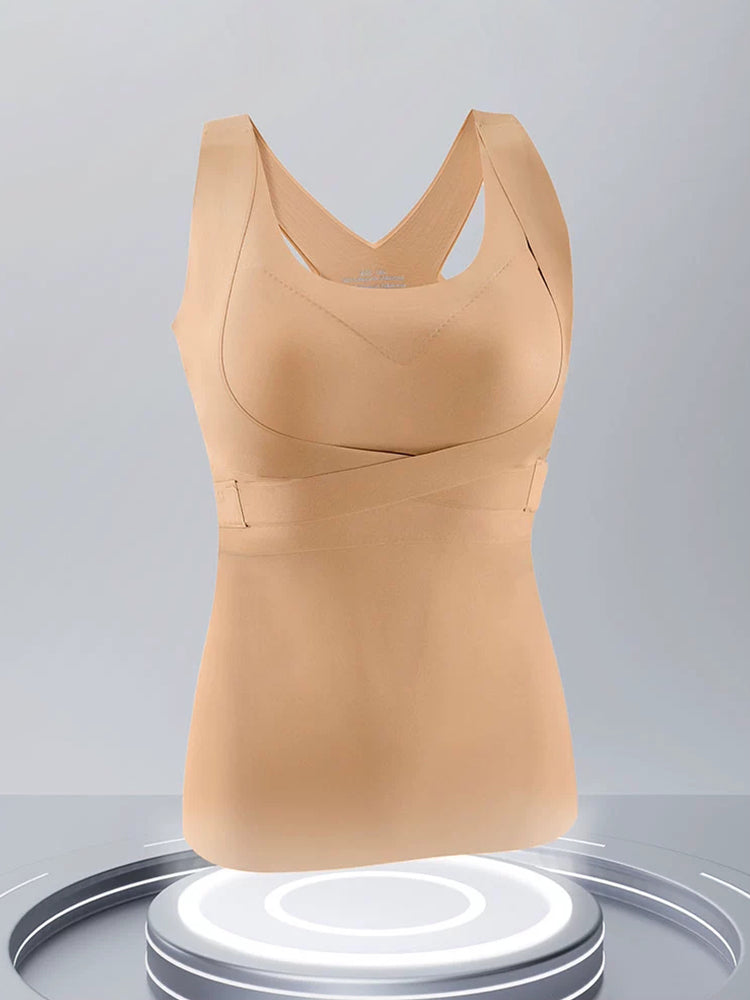 Seamless Adjustable Bra Vest with Chest Pad