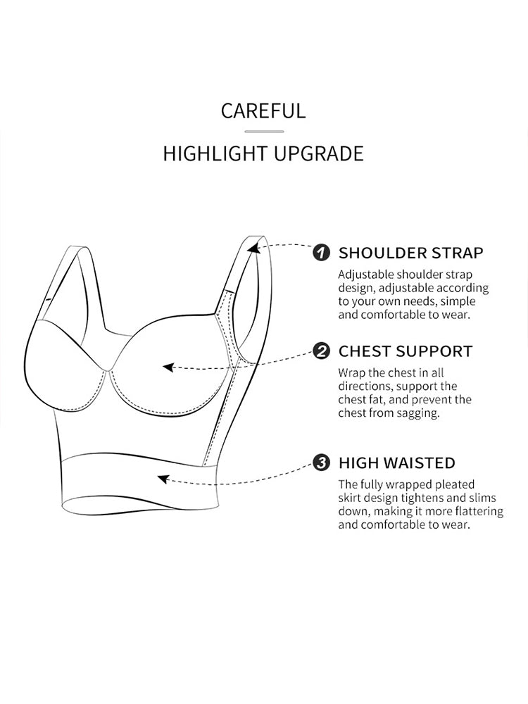 High Support Body-shaping Push Up Underwire Bra