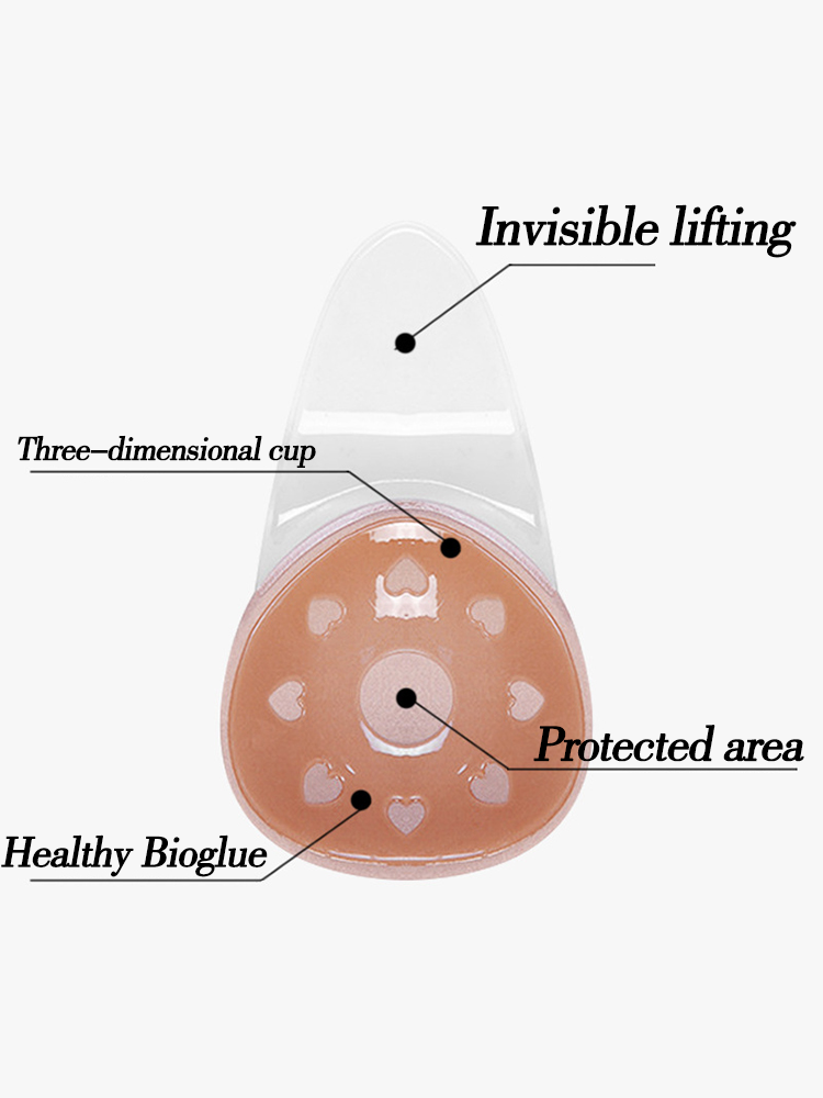 Invisible Frosted Water Drop Silicone Lifting Bra