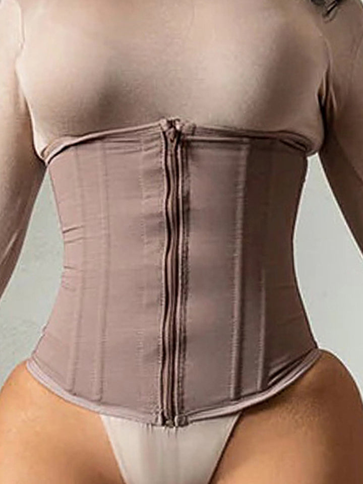 Boned Zipper Closure Tummy Control Waist Trainer