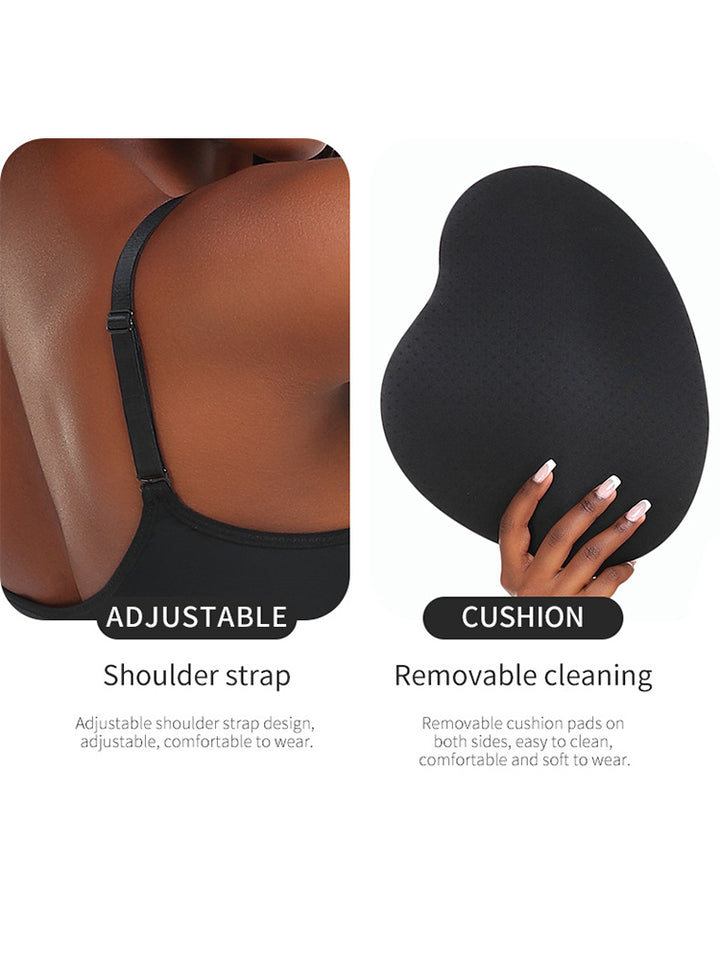 Women's Lace V Neck Corset Hip Enhancer Shapewear Bodysuit