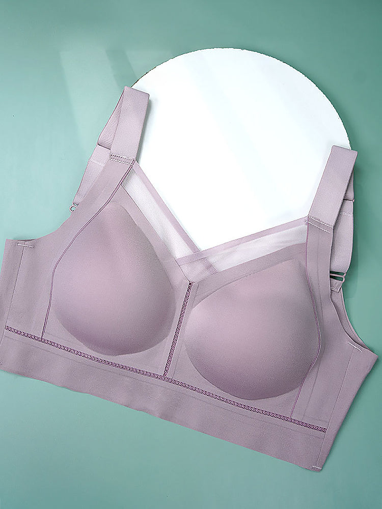 Seamless Elastic Fit Minimizer Wireless Bras