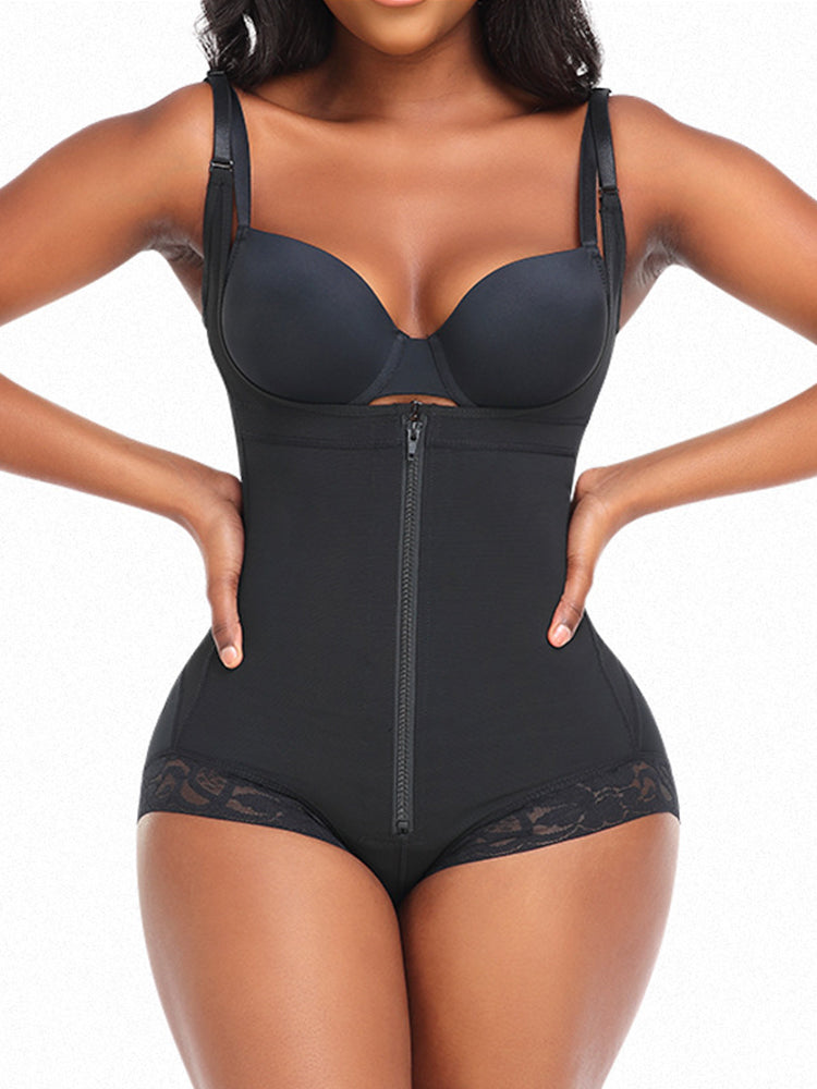 Zipper Tummy Control Back Support Body Shapewear