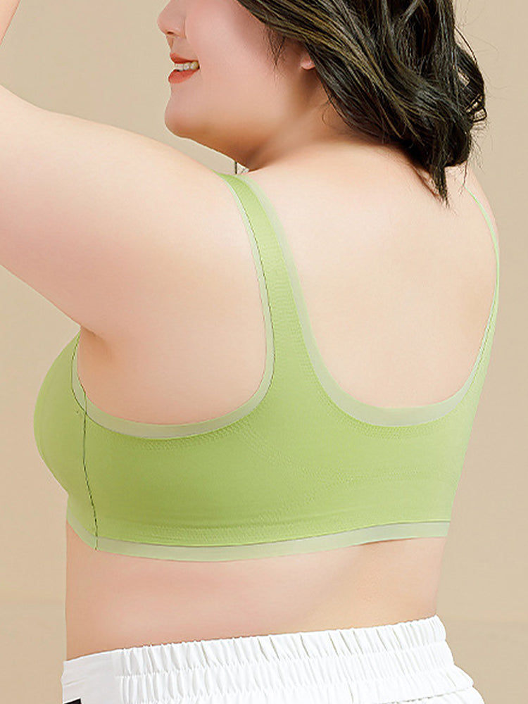 Plus Size Seamless Sports Wirless Vest Bras