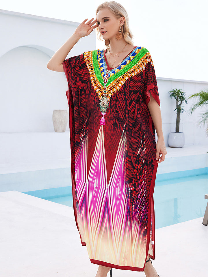 Stylish Flowy Beach Cover Up Robe - UPF 50+ Sun Protection