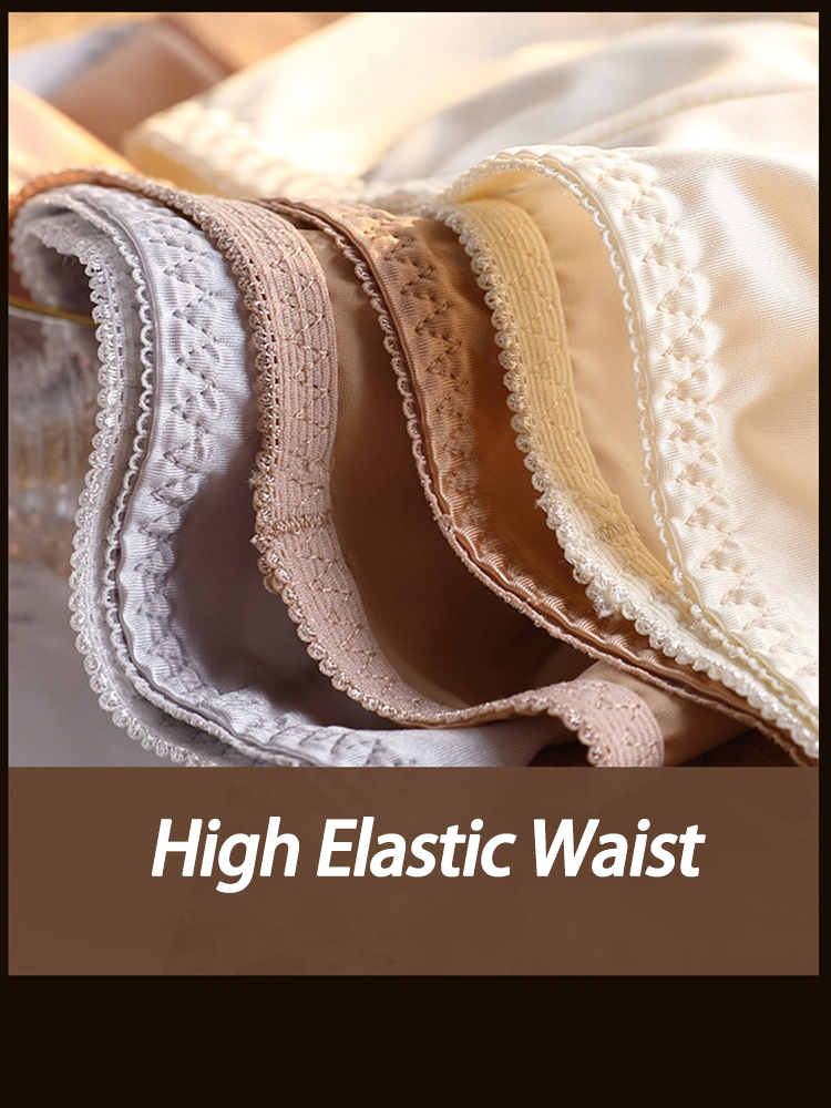 Breathable Mid-high Waist Smooth Ice Silk Panties