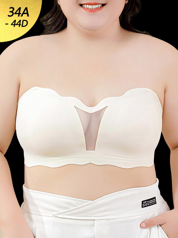 Womens Seamless Strapless Minimizer Bra