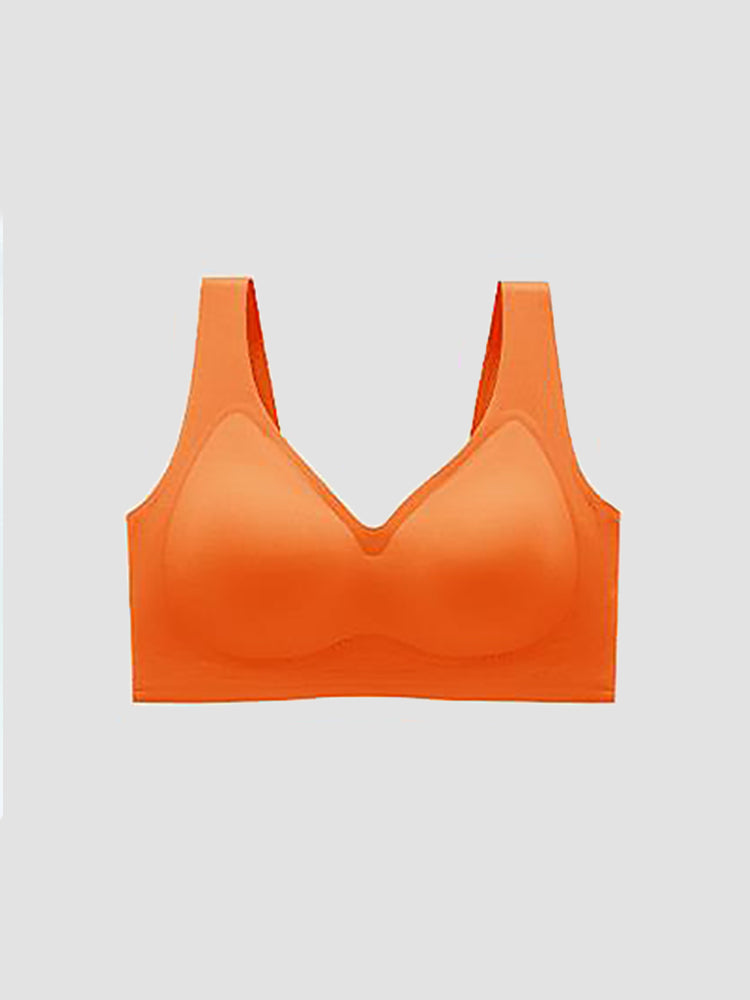 Seamless V-Neck Wireless Bras