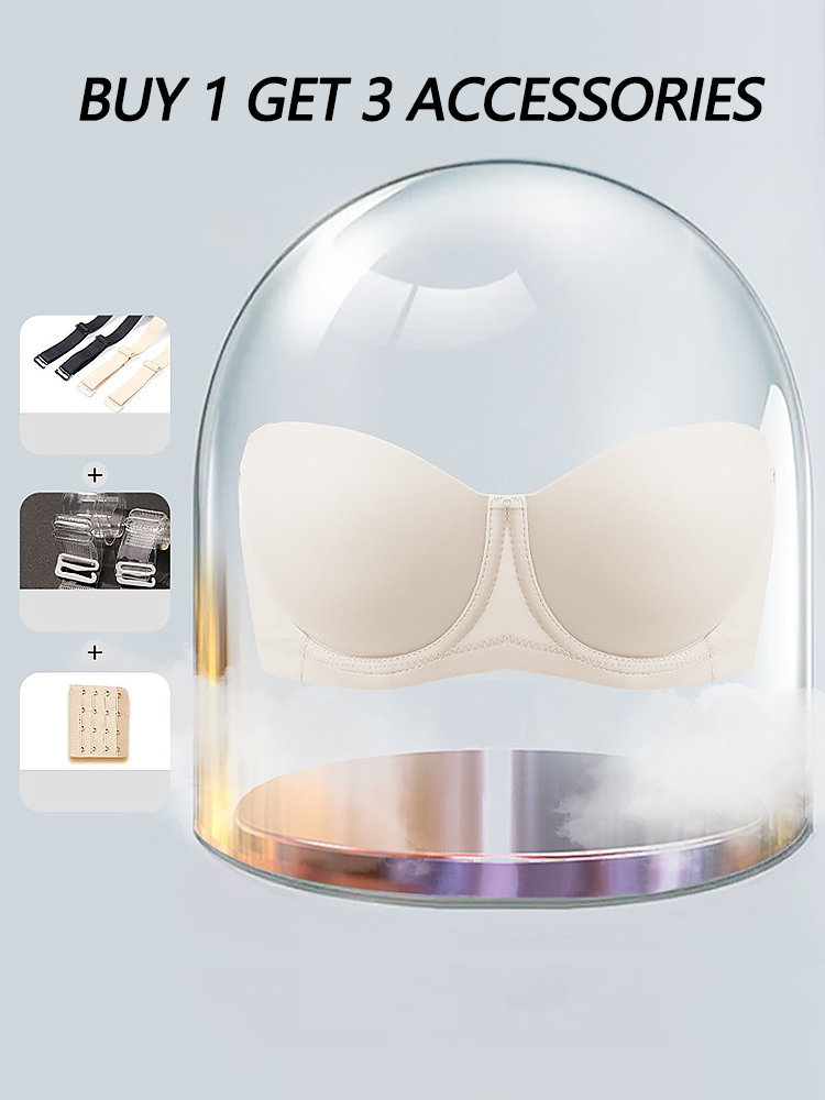 Anti Slip Push Up Strapless Underwire Bra